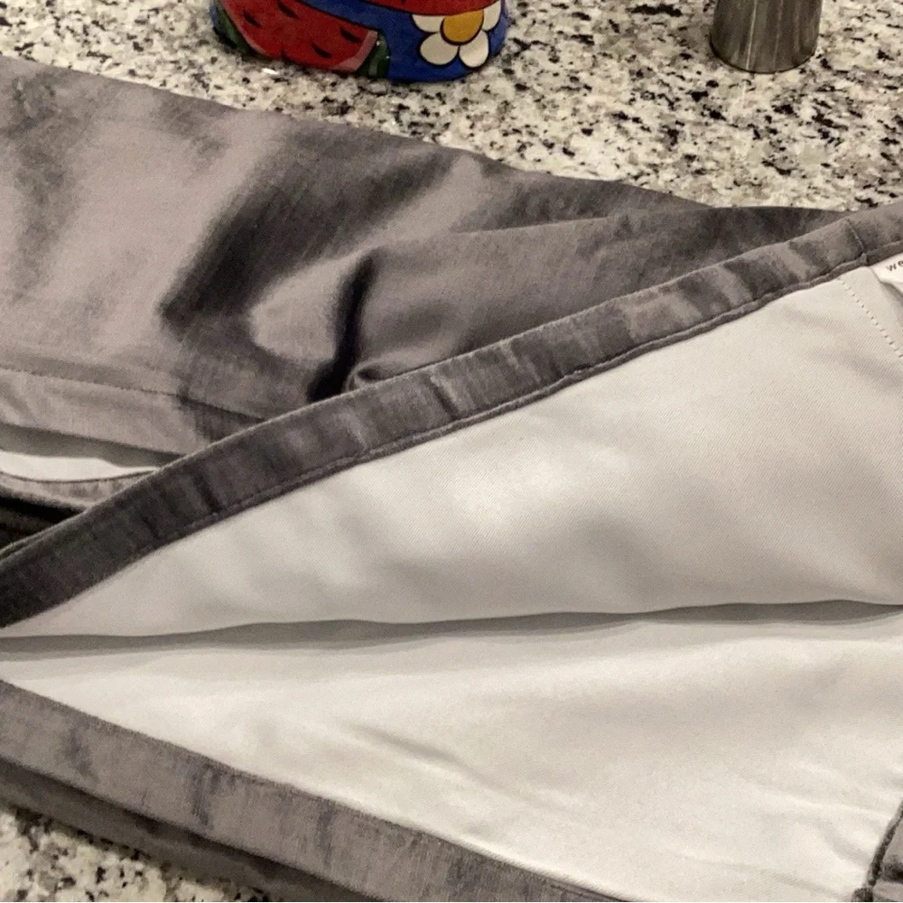West Elm Luster Velvet, 48x108 Blockout drape, Pewter